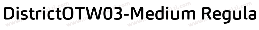 DistrictOTW03-Medium Regular字体转换